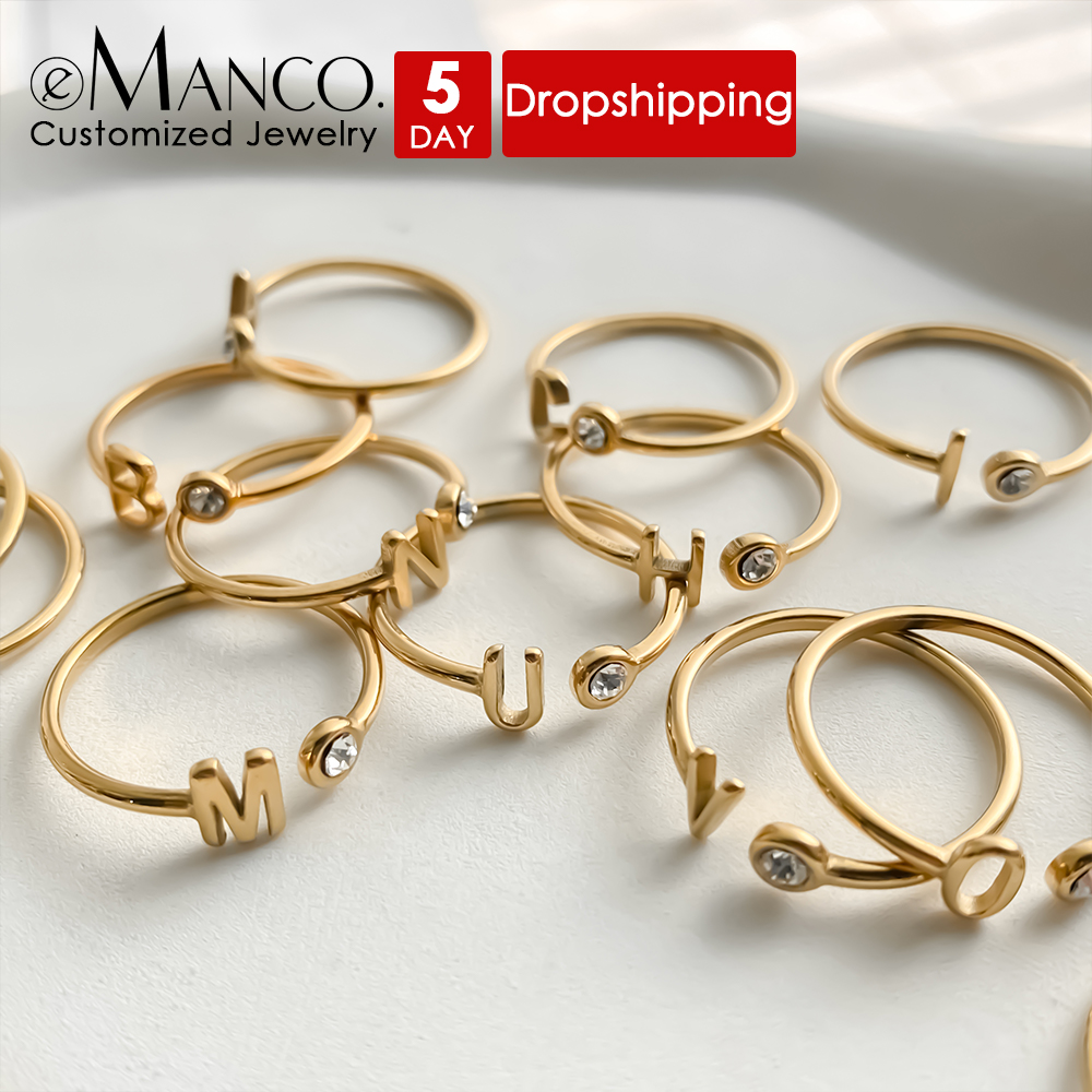 Wrap Ring Gold - 이만코 커스텀 오픈 엔드 링 화려한