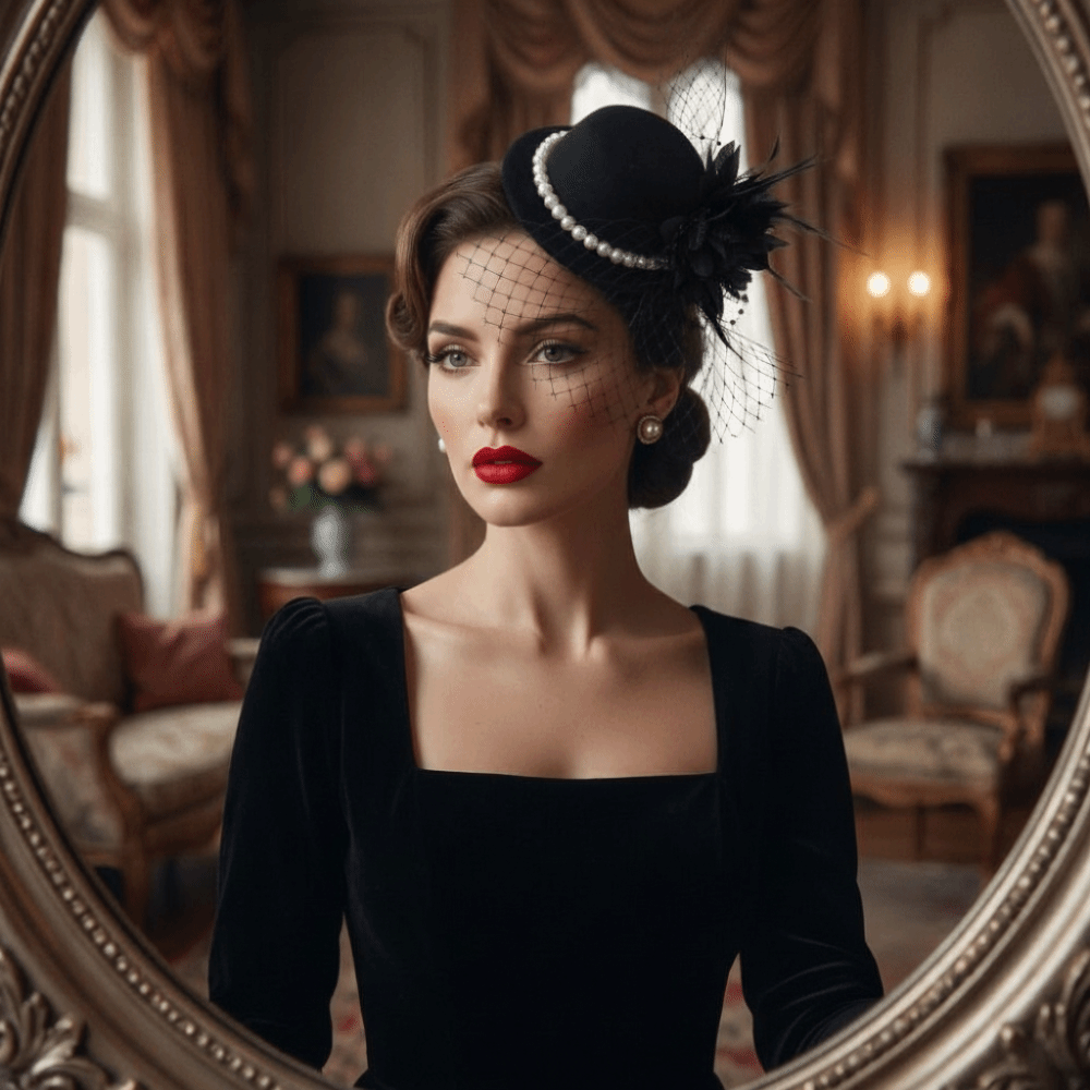 Women'S Formal Accessories - 패션 고급스러운 빈티지 장식 모자 우아한