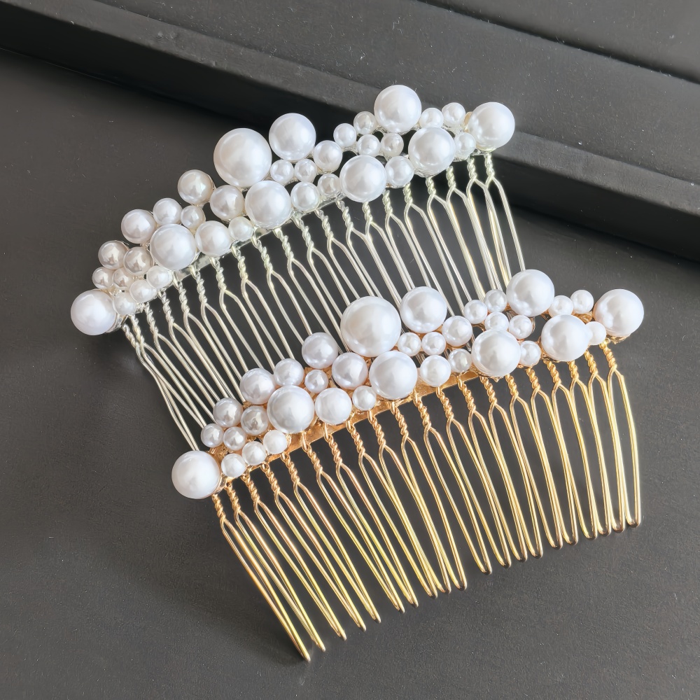 Women'S Formal Accessories - 럭셔리 진주 브라이덜 헤어콤 웨딩 헤어