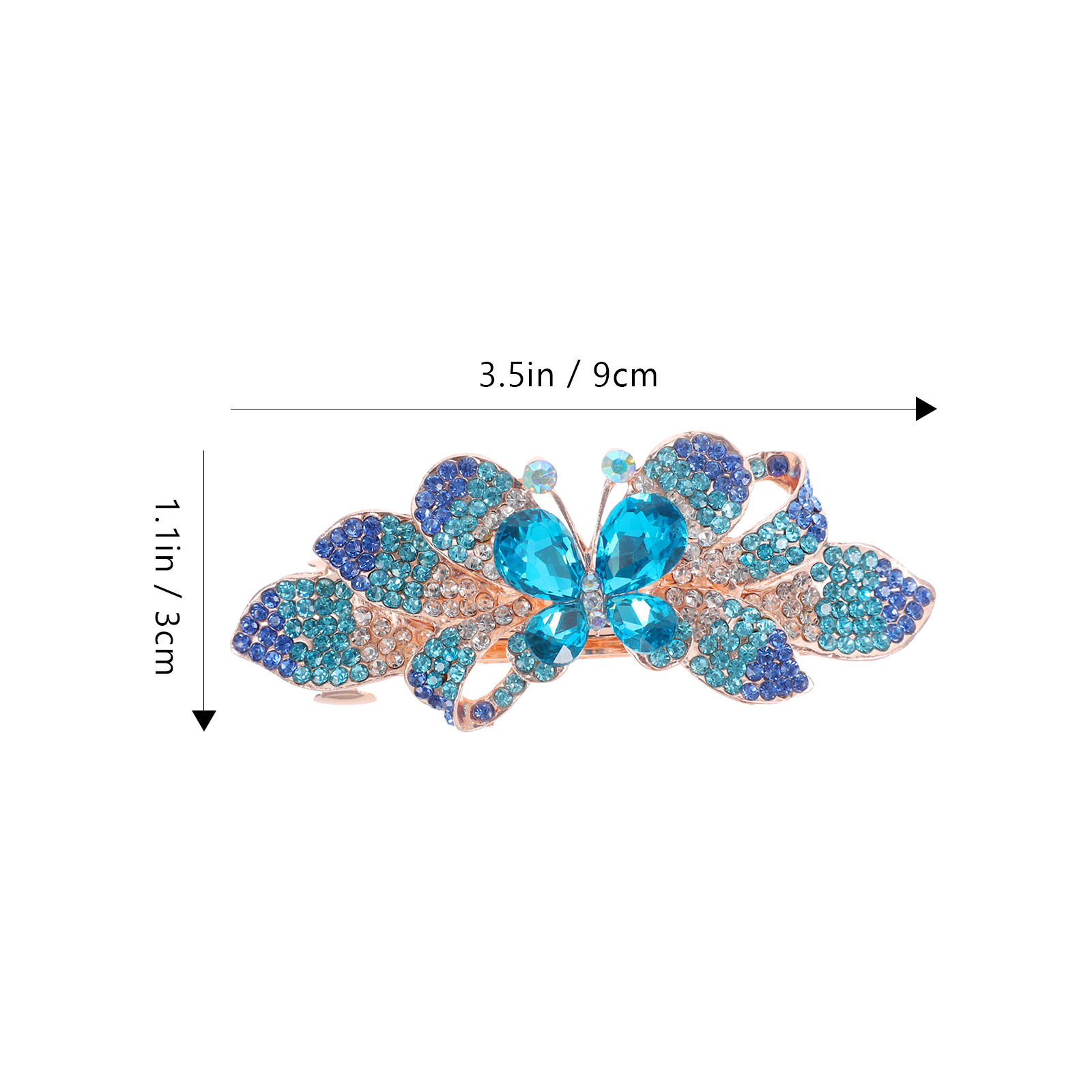 라인스톤 헤어 클립 금속 바레트 블링 장식 머리핀 여성 - Women'S Formal Accessories 리뷰 및 가격