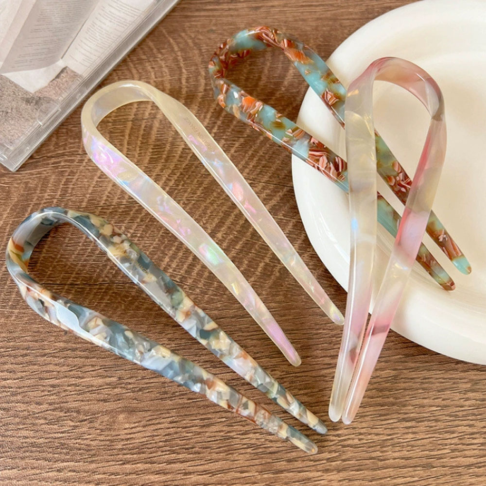레트로 U자형 여성용 헤어클립, 우아한 분위기의 포니테 - Women Accessories Aesthetic 리뷰 및 가격