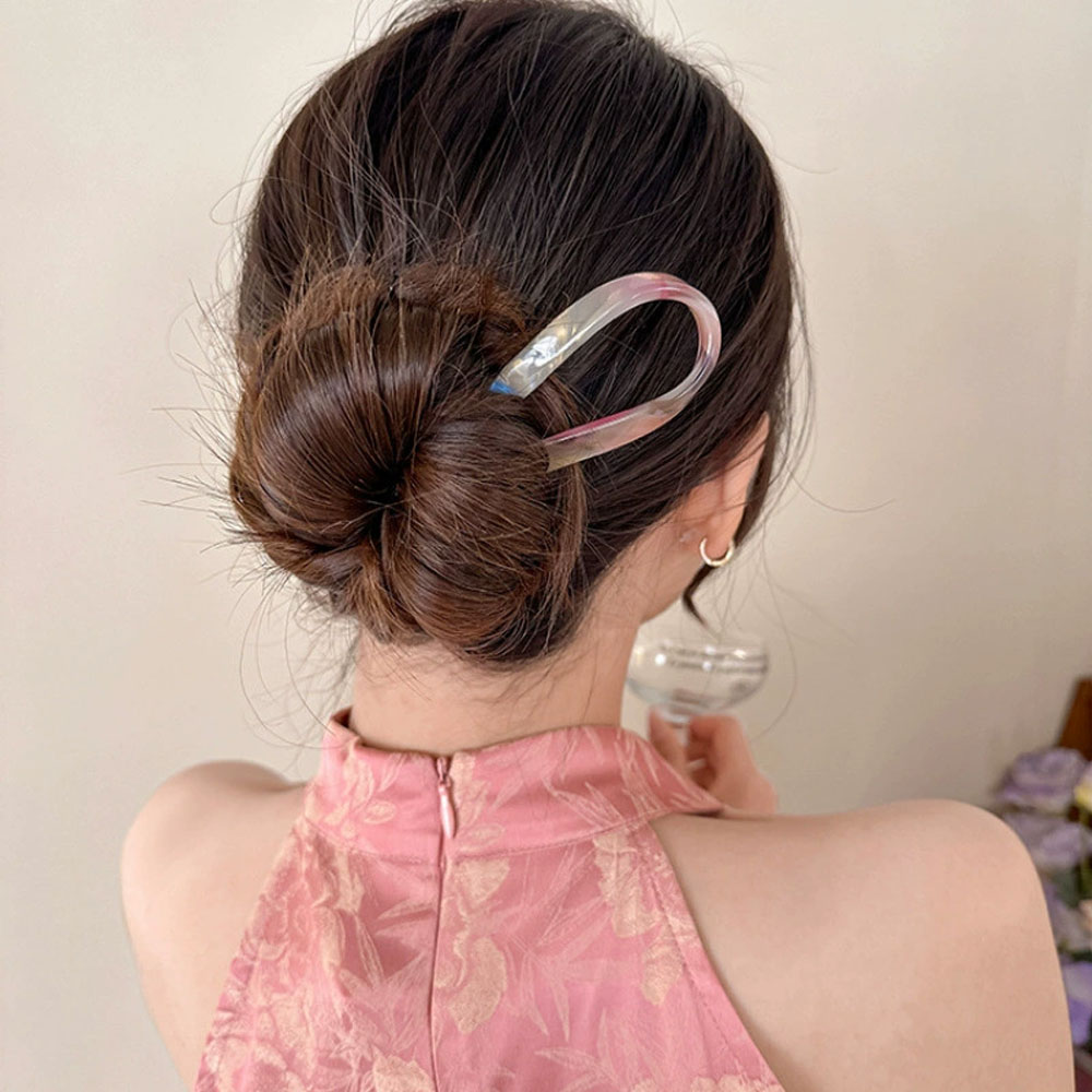 레트로 U자형 여성용 헤어클립, 우아한 분위기의 포니테 - Women Accessories Aesthetic 리뷰 및 가격