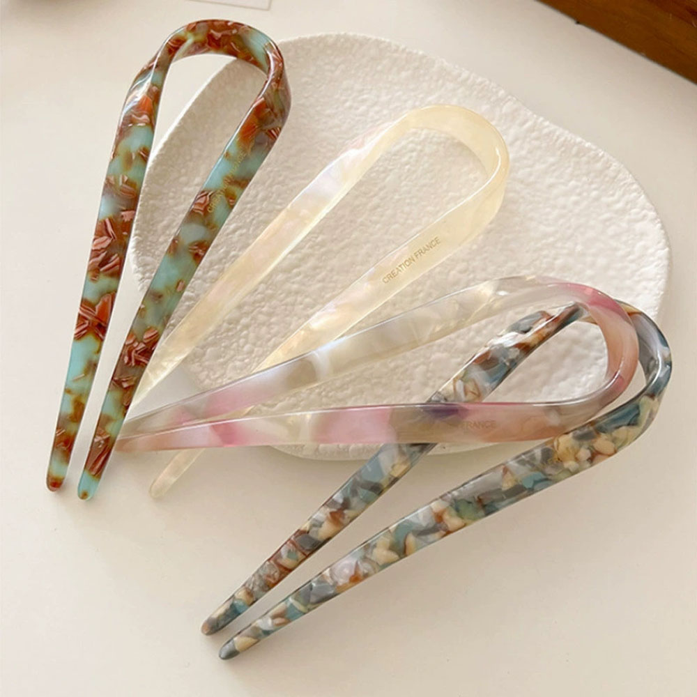 레트로 U자형 여성용 헤어클립, 우아한 분위기의 포니테 - Women Accessories Aesthetic 리뷰 및 가격