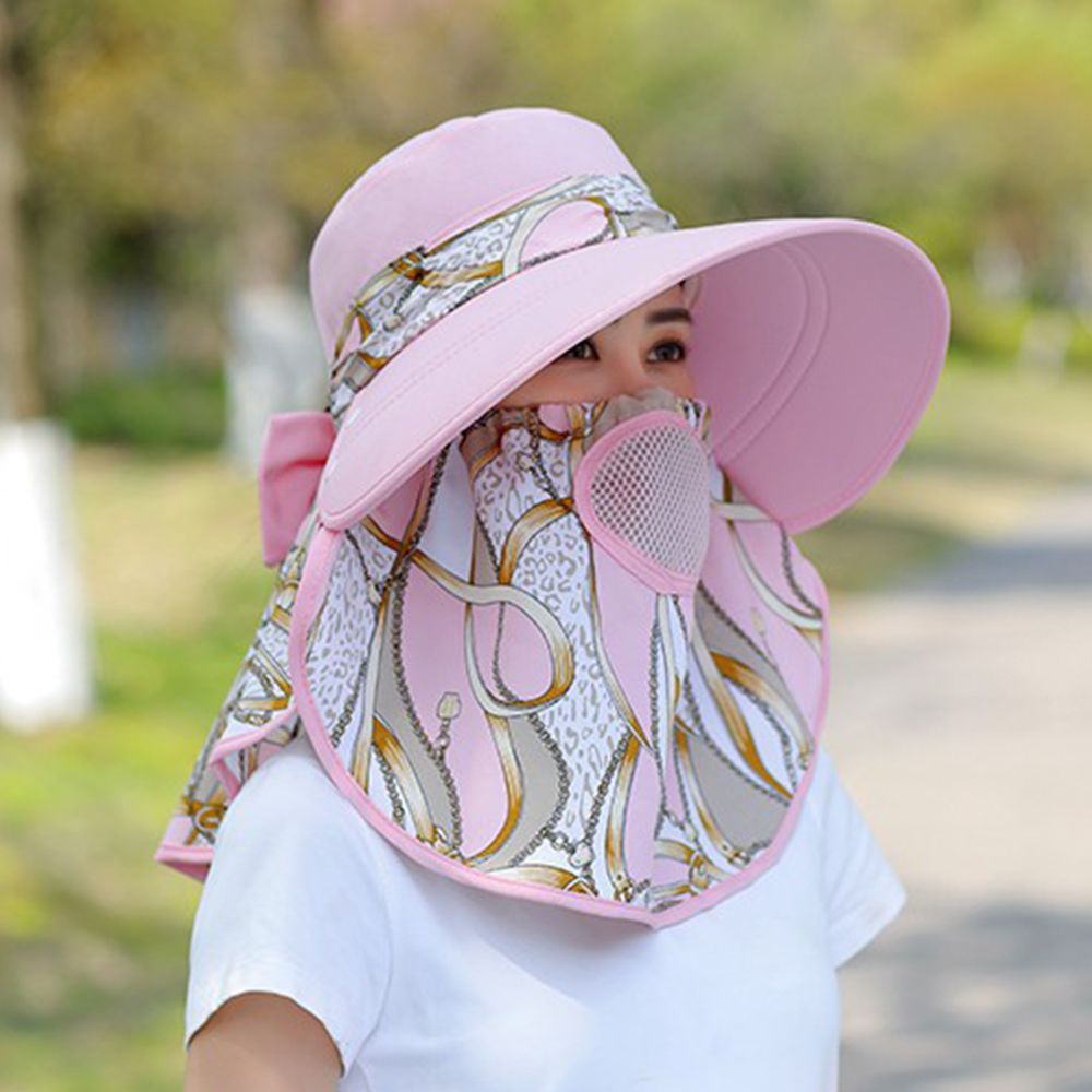 낚시 모자 의류 액세서리 농사 작업 여성용 썬햇 꽃무늬 - Women'S Accessories For Neck 리뷰 및 가격