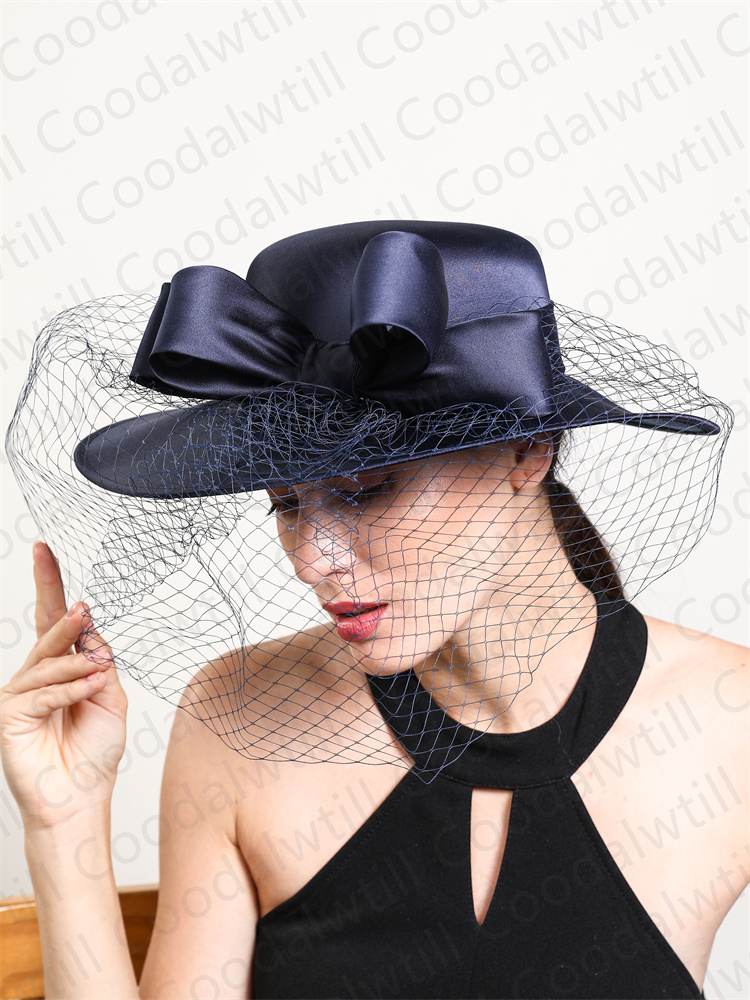 여성 정장 웨딩 교회 베일 페도라 캡 메쉬 페시네이터  - Women'S Formal Accessories 리뷰 및 가격