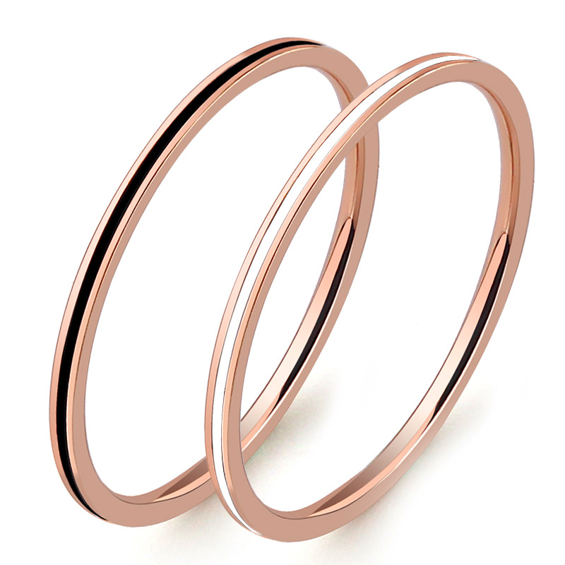 티타늄 스틸 로즈 골드 색상 1mm 얇은 반지 여성용  - Wrap Ring Gold 리뷰 및 가격