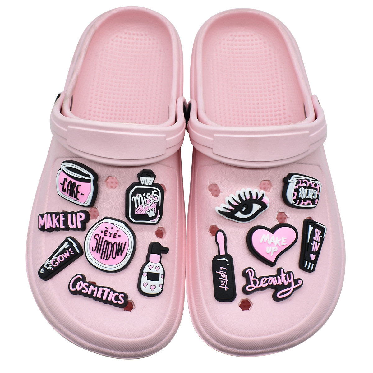 Crocs 핀 액세서리에 대한 핑크 뷰티 메이크업 구두 - Women'S Accessories For Crocs 리뷰 및 가격