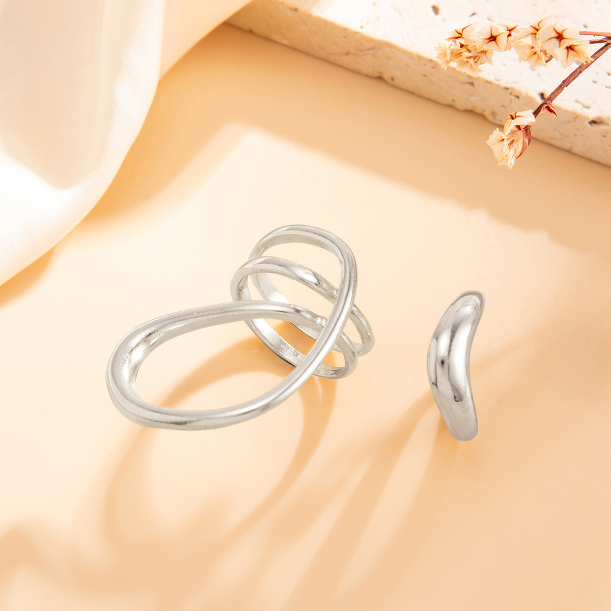 여성용 골드 미니멀리스트 불규칙 발가락 반지, 추상적인 - Wrap Ring Gold 리뷰 및 가격