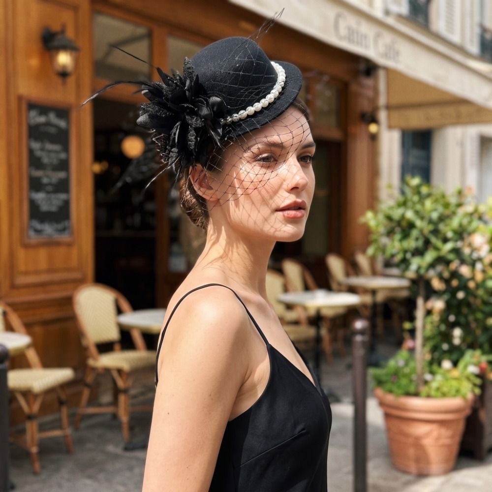 패션 고급스러운 빈티지 장식 모자 우아한 꽃 신부 머리 - Women'S Formal Accessories 리뷰 및 가격
