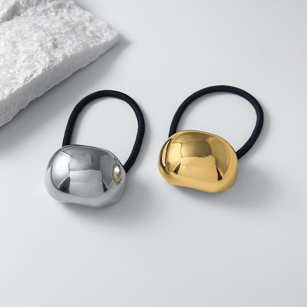 1/2개 불규칙한 금속 질감 금색 은색 이중 헤어 타이 - Wrap Ring Gold 리뷰 및 가격