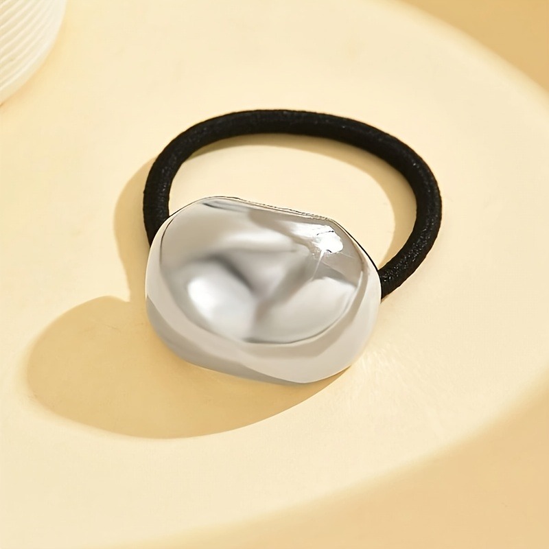 1/2개 불규칙한 금속 질감 금색 은색 이중 헤어 타이 - Wrap Ring Gold 리뷰 및 가격