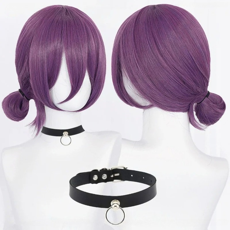 애니메이션 레제 코스프레 가발 45cm 보라색 가발 초 - Women Accessories Aesthetic 리뷰 및 가격