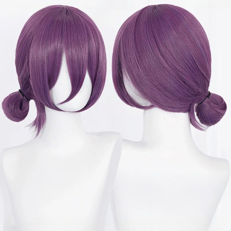 애니메이션 레제 코스프레 가발 45cm 보라색 가발 초 - Women Accessories Aesthetic 리뷰 및 가격